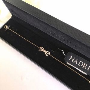 Nordstrom Nadri Bow Bracelet Gold Tone Dainty